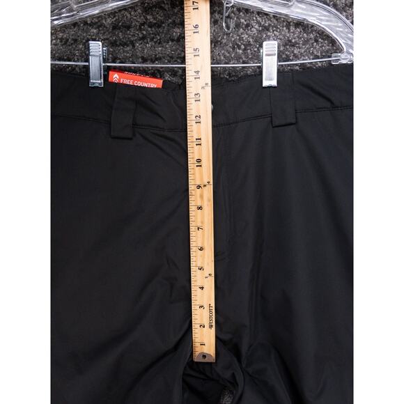 Free Country Ski Snow Pants Mens XL Black Elastic Waist Lined Soft Shell NWT - Picture 8 of 16